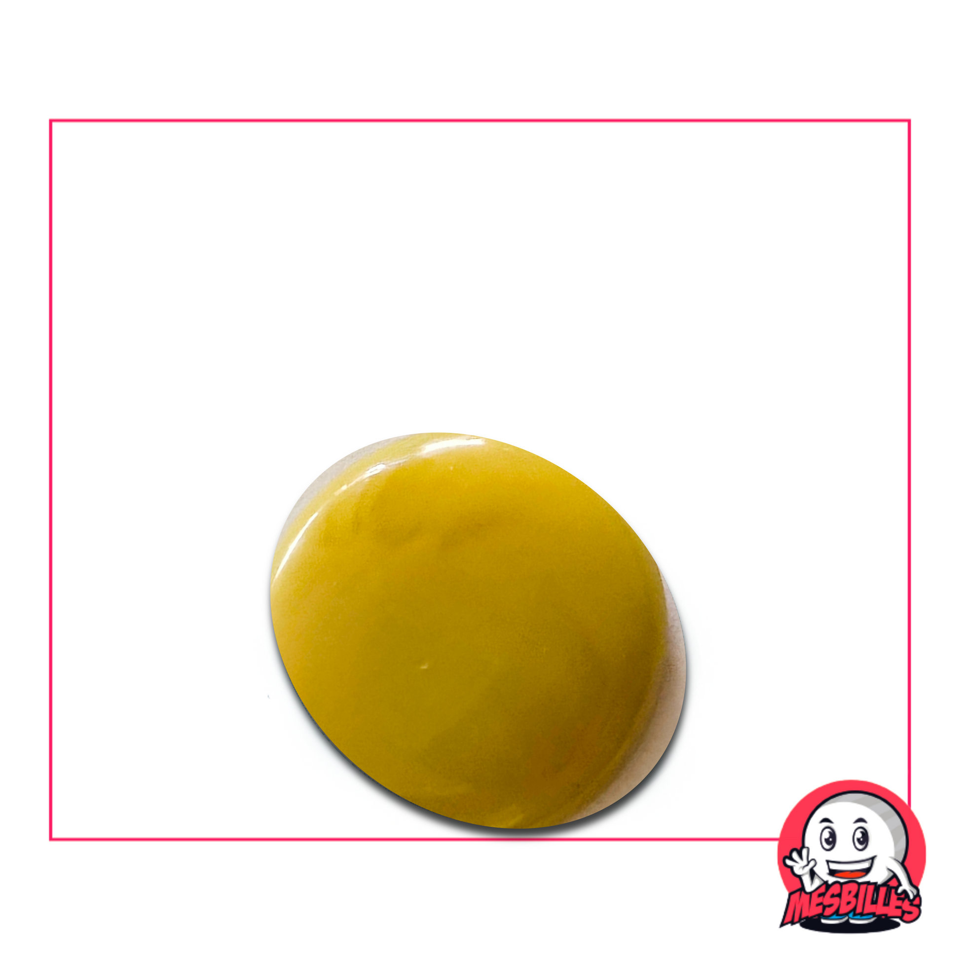 Flat Marble Beige matte 30 mm named Pearl DaVinci - sold by unit on My-Glassmarbles.com