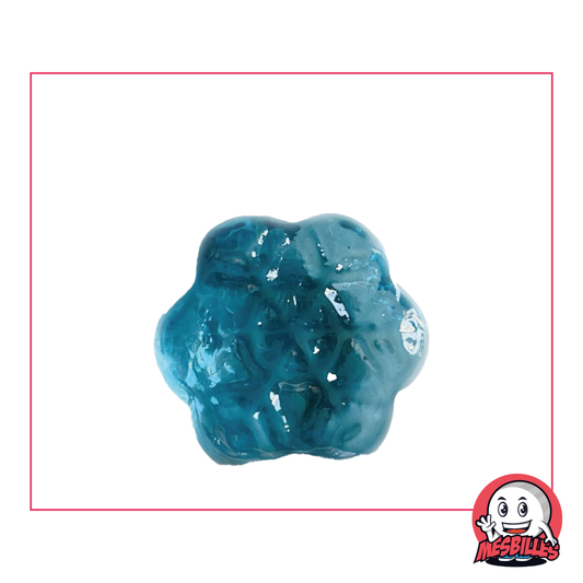 1 Blue Snowflake Marble