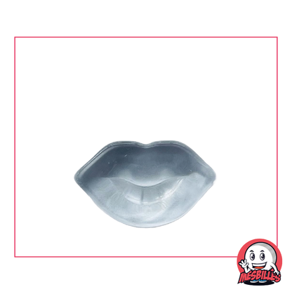 Extra-flat Kiss marble in translucent crystal glass, size 25 mm - My-Glassmarbles