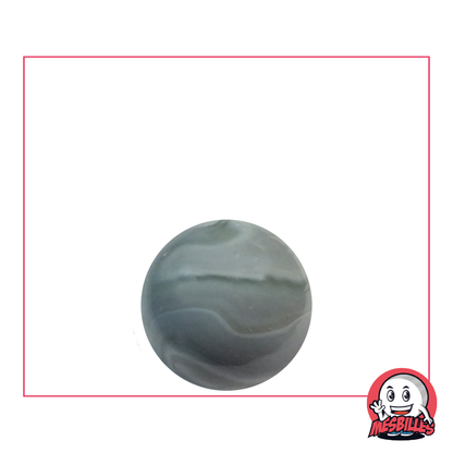 Old Fashioned Elegance | 16 mm Grey Pearl Marbles in Porcelain Glass