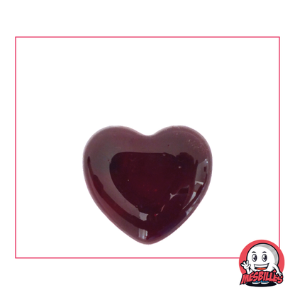 1 Red Heart Marble