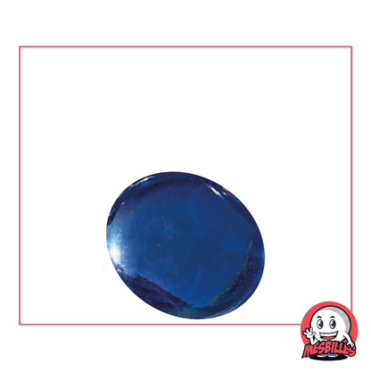 1 Flat Marble Iridescent Midnight Blue 30 mm