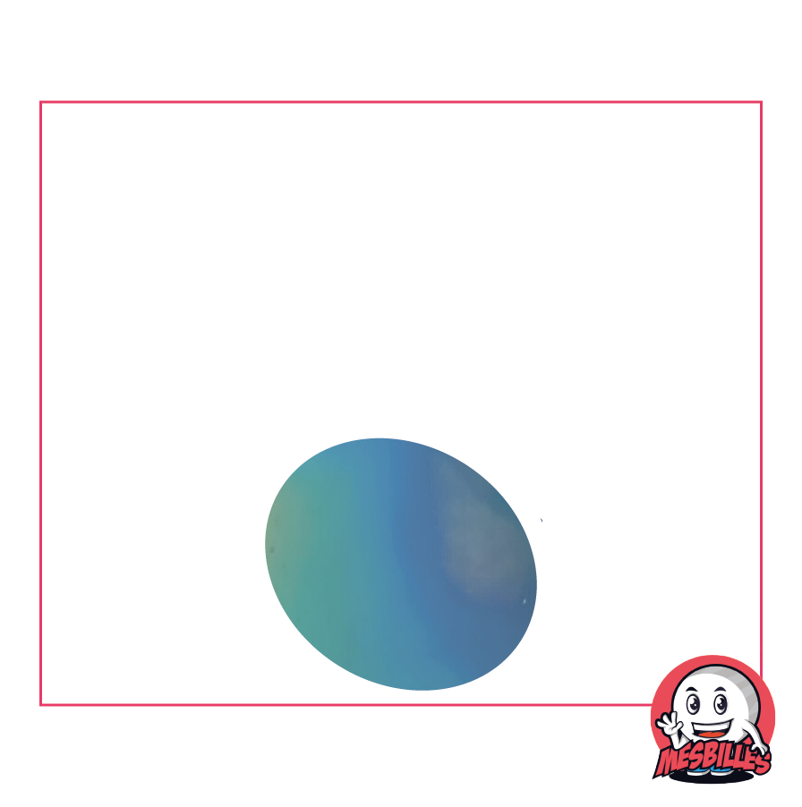 1 Flat Marble Iridescent Light Blue 18 mm