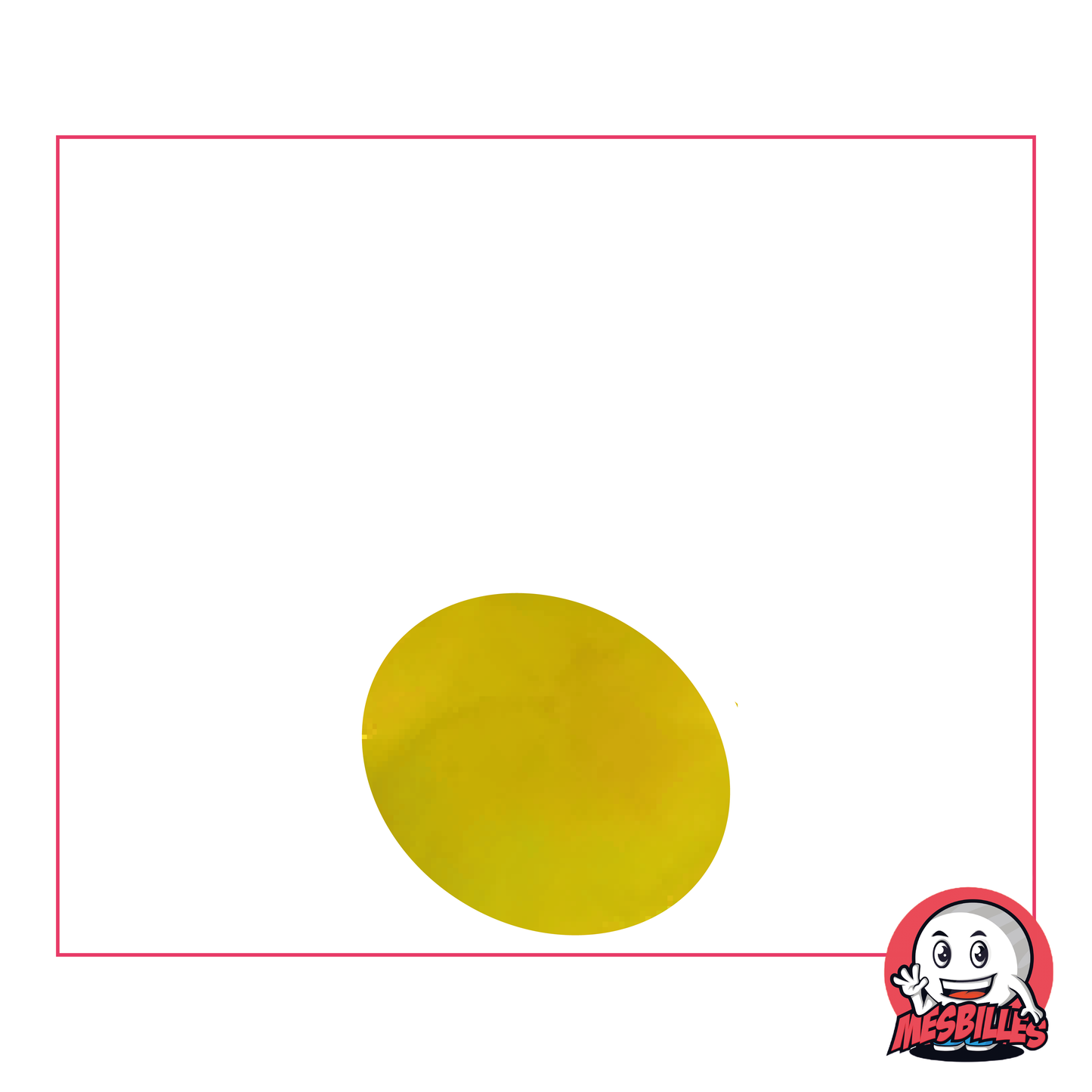 1 Flat Marble Glossy Yellow 18 mm