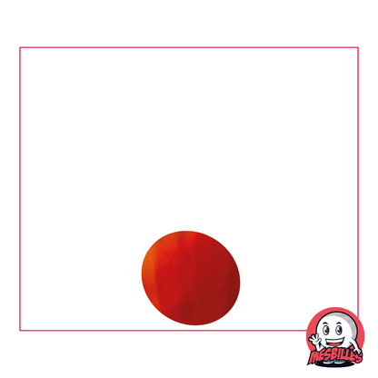 1 Flat Marble 12 mm Iridescent Orange