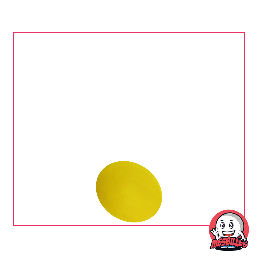 1 Flat Marble 12 mm Yellow Pearl