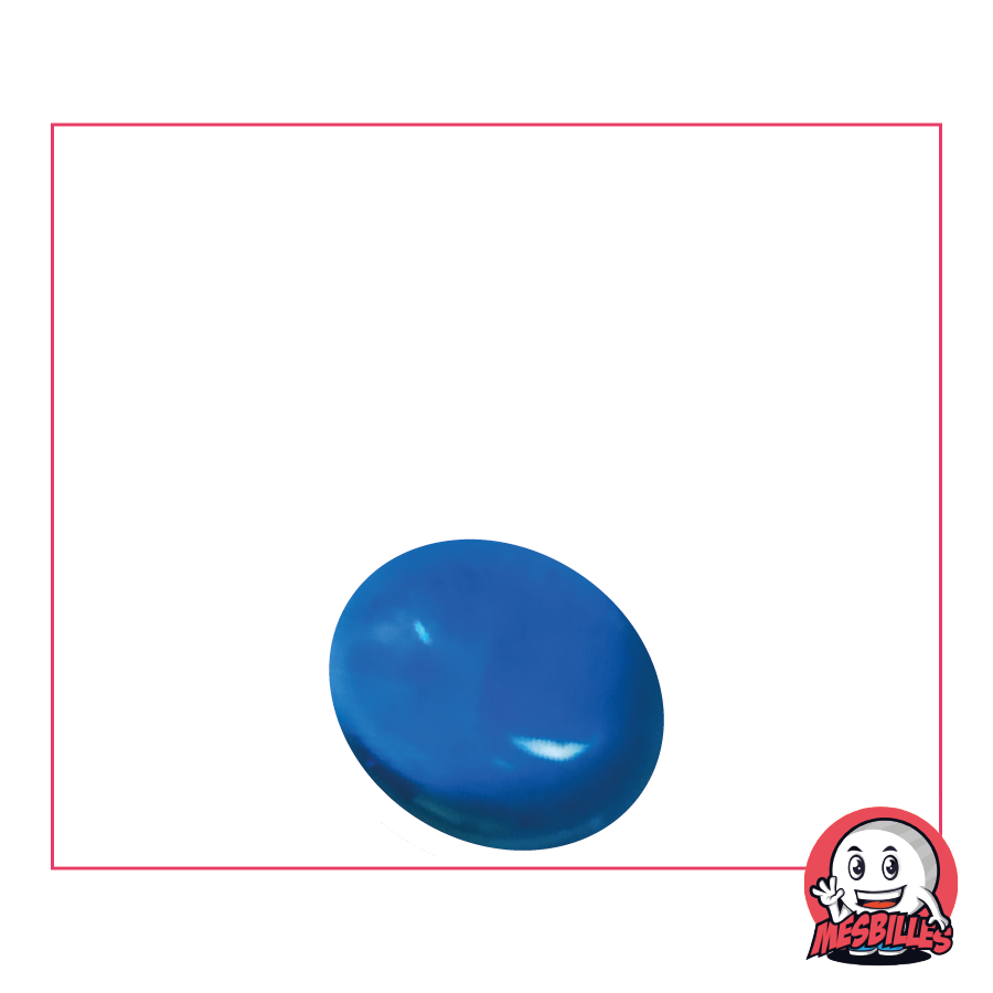 1 Flat Marble Soft-Translucent Blue 18 mm