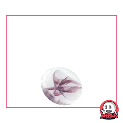 1 Flat Marble Swirled Purple 18 mm