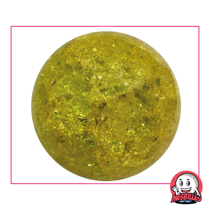 Marbles Art krakel Yellow, 50 mm marbles