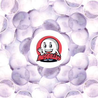 1 Flat Marble, Soft-Translucent Lavender 18 mm