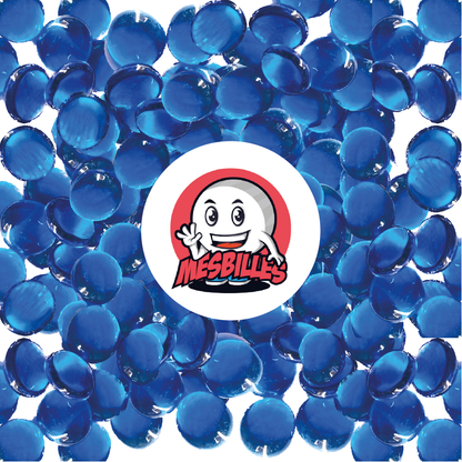 1 Flat Marble Soft-Translucent Blue 18 mm
