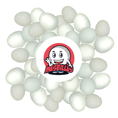 1 Flat marble 18 mm Frosted White