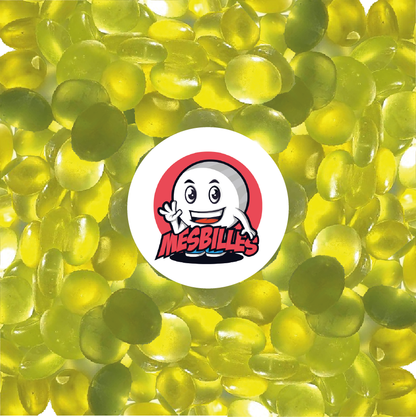 1 Flat marble 18 mm Frosted Yellow