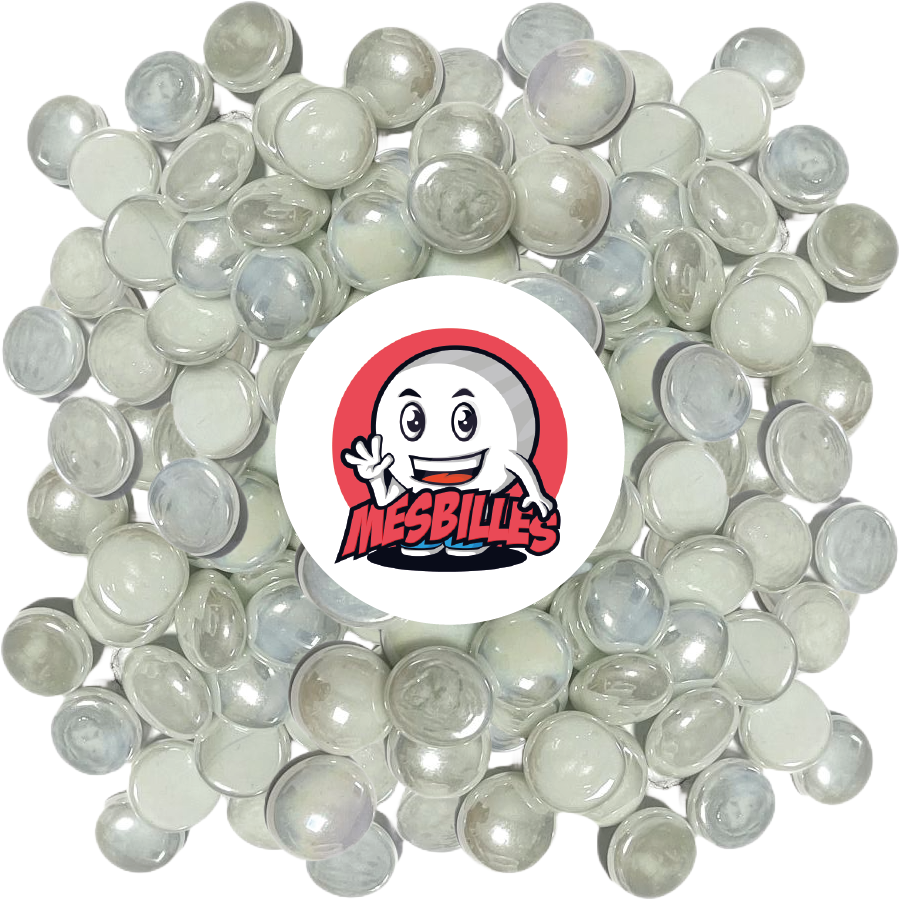 1 Flat marble 18 mm Glossy White