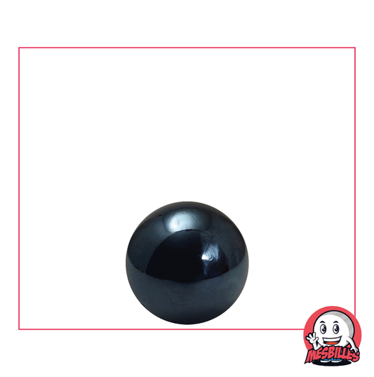 My-Glassmarbles - Marble Glossy Black Shiny Opaque 14 mm