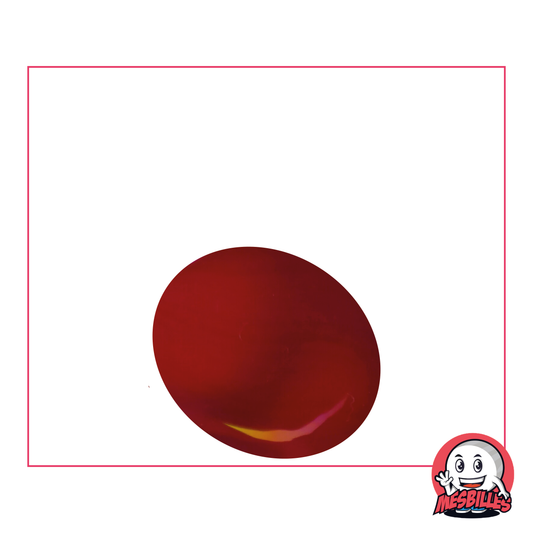 1 Flat Marble Glossy Red 30 mm