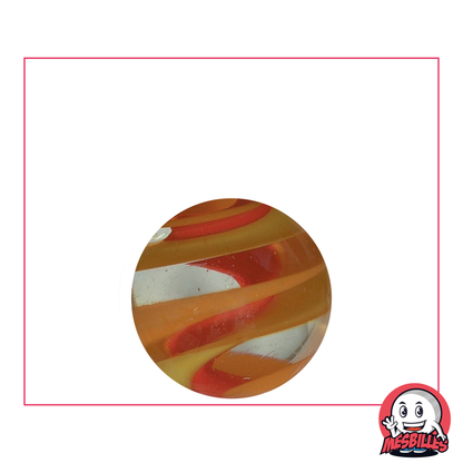 1 Red Spirala Art Marble 22 mm
