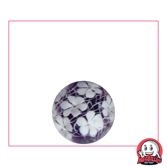 1 Purple Floral Carpet Art Marble 16 mm