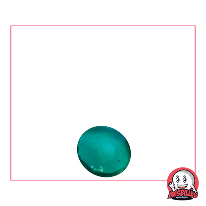 1 Flat Marble 12 mm Soft-Translucent Teal