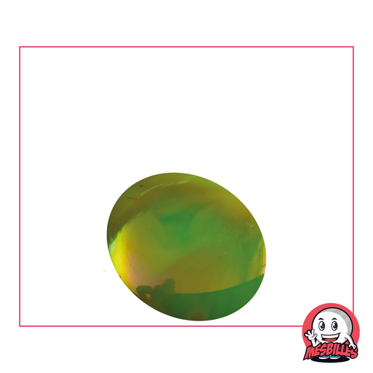 1 Flat Marble Glossy Green-Yellow 30 mm