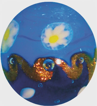 1 Green Hokusai Marble 16 mm